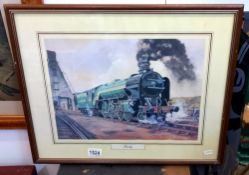 A steam train print COLLECT ONLY