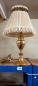 A brass table lamp COLLECT ONLY