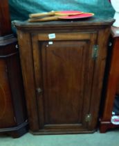 A Victorian oak corner cupboard COLLECT ONLY