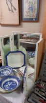 A triple dressing table mirror COLLECT ONLY