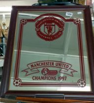 A Manchester United football club Champions 1977 mirror COLLECT ONLY
