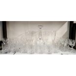 A good lot of crystal glasses & a decanter COLLECT ONLY