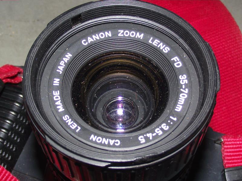 A Canon camera and Vivitar lens in carry case COLLECT ONLY - Image 6 of 6