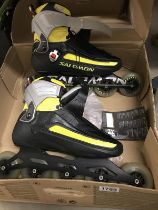 A pair of Pilot V Pro salomon skates COLLECT ONLY