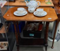 An Edwardian mahogany tea table COLLECT ONLY