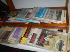 A quantity of vintage car magazines including 1940's but mainly 1950's & 1960's etc. COLLECT ONLY