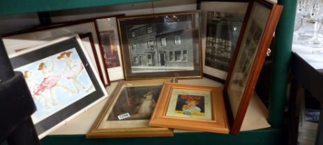 A selection of framed prints COLLECT ONLY