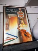 A breweriana framed Castle Eden Ale advertising print COLLECT ONLY