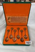 A set of spoons with pictures of birds of Australia