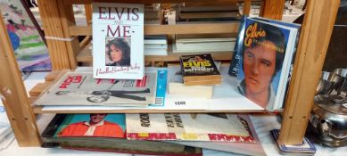 A quantity of Elvis scrap books and books