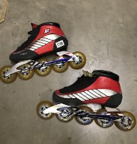 A pair of UK size 8 inline skates COLLECT ONLY