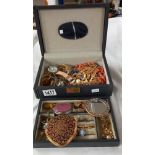 A box of costume jewellery