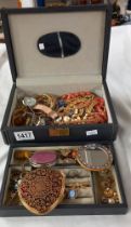 A box of costume jewellery