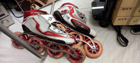 A pair of SlideRace roller blades COLLECT ONLY
