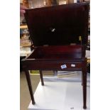 An Edwardian mahogany music table COLLECT ONLY