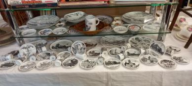 A German dish, a large lot of plates and miniature plates from Germany COLLECT ONLY