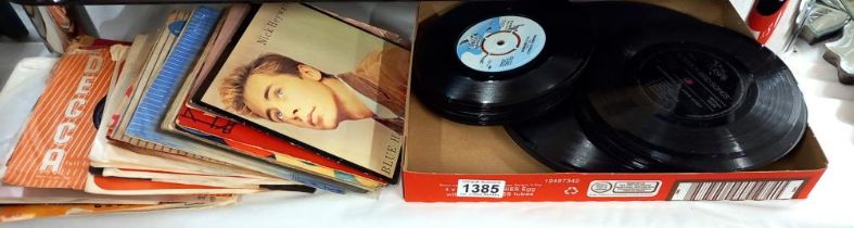 A quantity of 45 rpm records and 78 rpm records (some missing sleeves) COLLECT ONLY