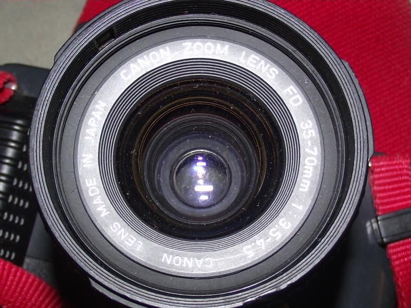 A Canon camera and Vivitar lens in carry case COLLECT ONLY - Image 5 of 6