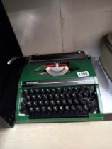 A silver reed vintage typewriter COLLECT ONLY