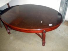 An oval coffee table COLLECT ONLY
