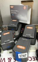 5 x Vax Lithium Life New Batteries with 2 Charges COLLECT ONLY