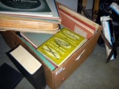 A box of piano sheet music. COLLECT ONLY