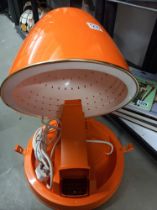 A vintage retro orange plastic Calor hair dryer COLLECT ONLY