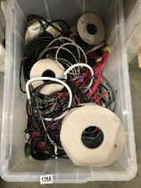 A Large Box of New Wiring Reels etc COLLECT ONLY