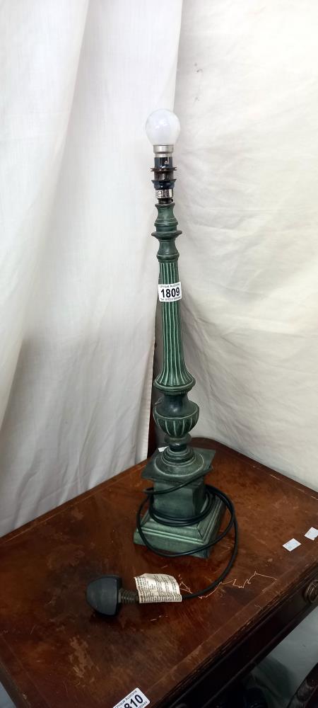 A cast metal lamp COLLECT ONLY