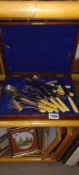 A cutlery box and quantity of cutlery COLLECT ONLY