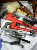 A good lot of workshop tools.