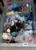 A large box of costume jewellery COLLECT ONLY.