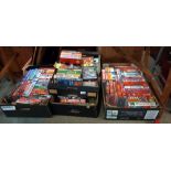 4 boxes of Manchester United VHS videos COLLECT ONLY