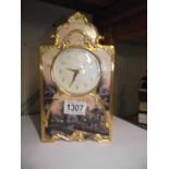 A lamplight lane porcelain clock by Thomas Kinkade limited edition no 5782 COLLECT ONLY