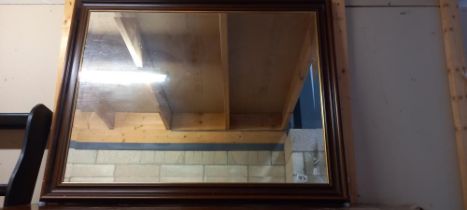 A large wooden framed mirror COLLECT ONLY