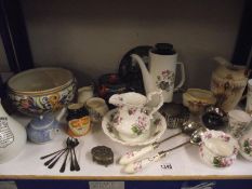 A mixed lot including Crown Devon etc COLLECT ONLY