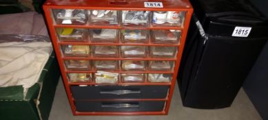 A set of workshop drawers with contents COLLECT ONLY