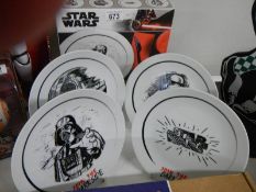 A boxed set of Star Wars 'Join the Dark Side' plates.
