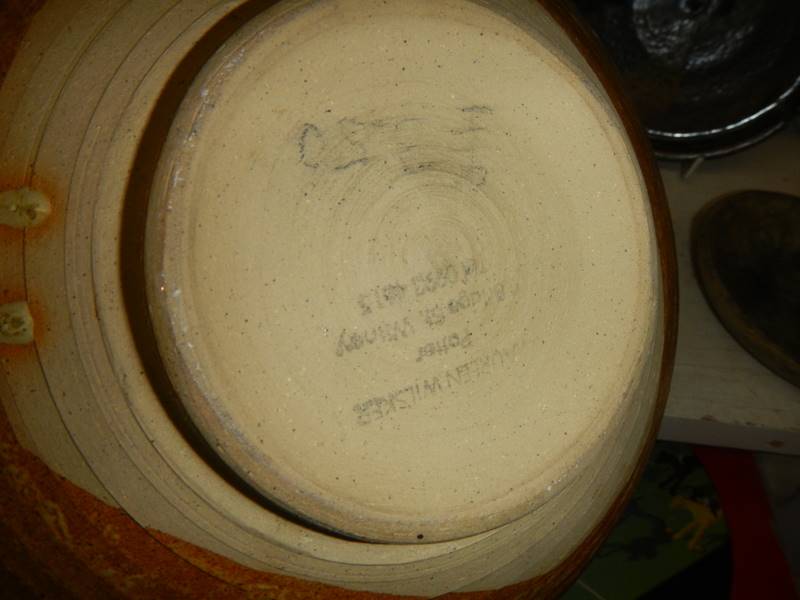 Three pieces of studio pottery. - Image 3 of 4