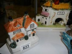 Two 19th century Staffordshire cottages.