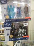 A Doctor Who boxed set 'The Witches Familiar' and The thirteenth Doctor limited edition figure set.