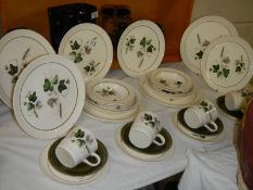 A 28 piece Palissy 'Sandon Rose' dinner set, COLLECT ONLY.