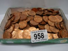 A quantity of mainly uncirculated pre-decimal half pennies.