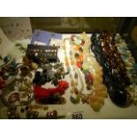 A good lot of necklaces and earrings.
