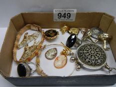 A good lot of costume jewellery, rings etc.,