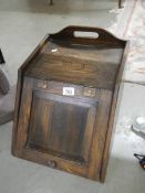 An old oak coal box, COLLECT ONLY.