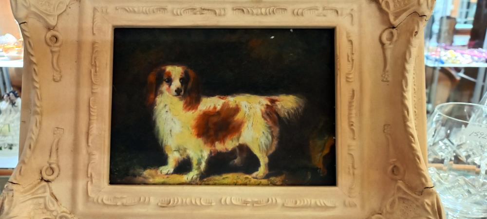 A framed picture of a Spaniel - Image 2 of 6