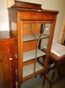An Edwardian single door cabinet, COLLECT ONLY.