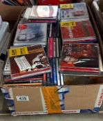 A box of music cd's