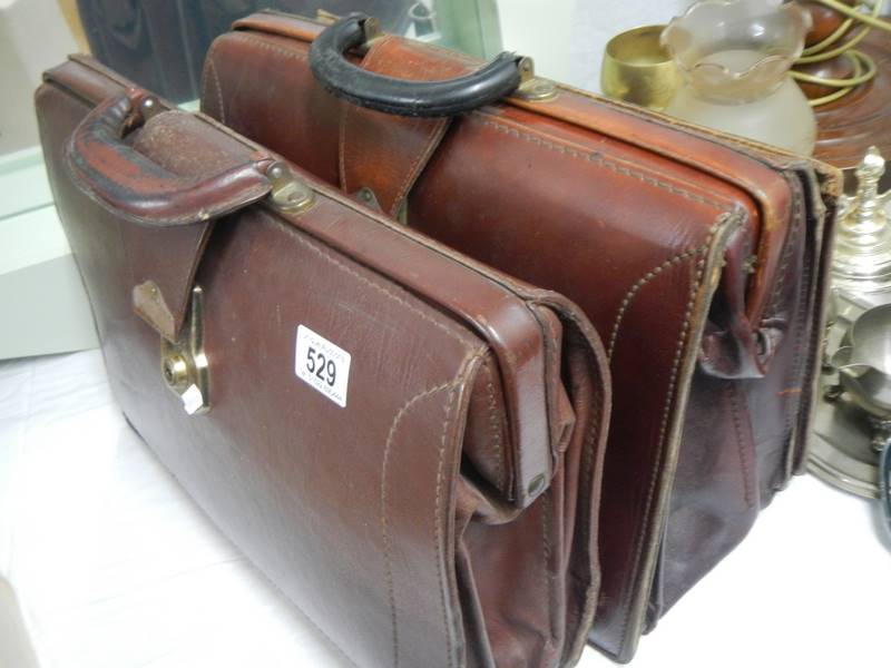 Two leather briefcases. - Image 4 of 4